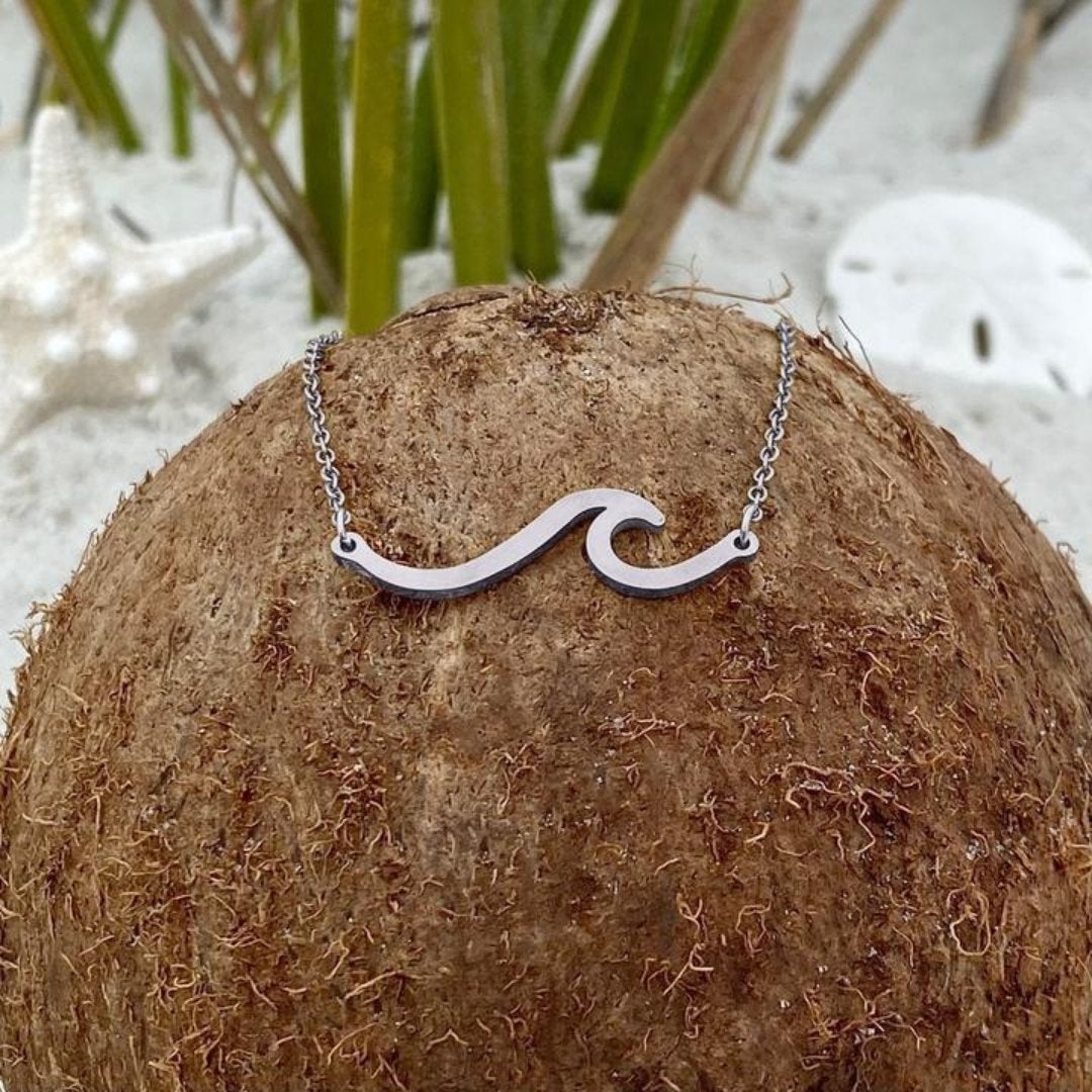 Collar Plata Onda del Mar