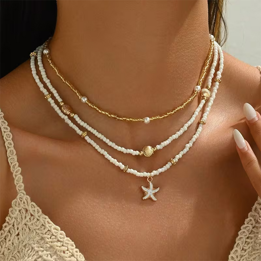 Conjunto de 3 collares de cuello de tortuga