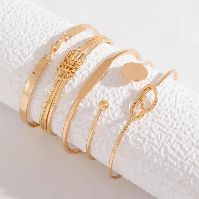 Conjunto de Pulseras Anudadas Elegante