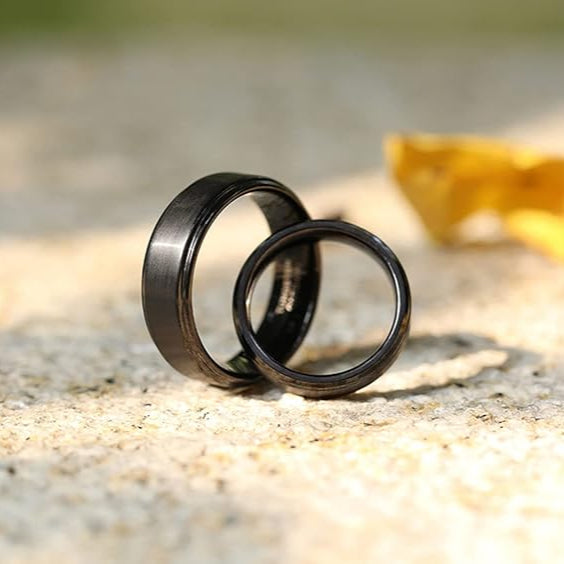 Anillo de tungsteno unisex SOMA de 5 mm