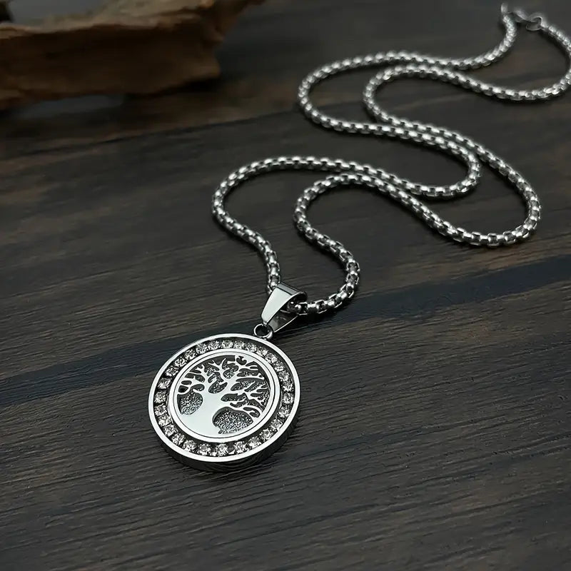 Colgante Árbol de la Vida en Tonos Dorados Lujosos con Zircónias