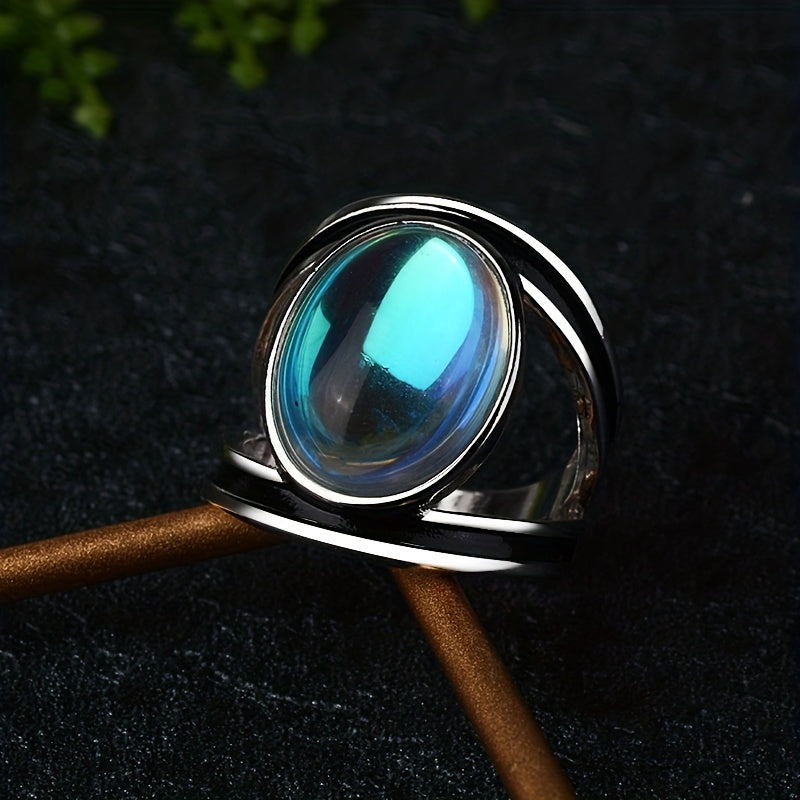 Anillo Mágico con Piedra de Luna