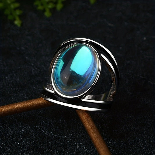 Anillo Mágico con Piedra de Luna