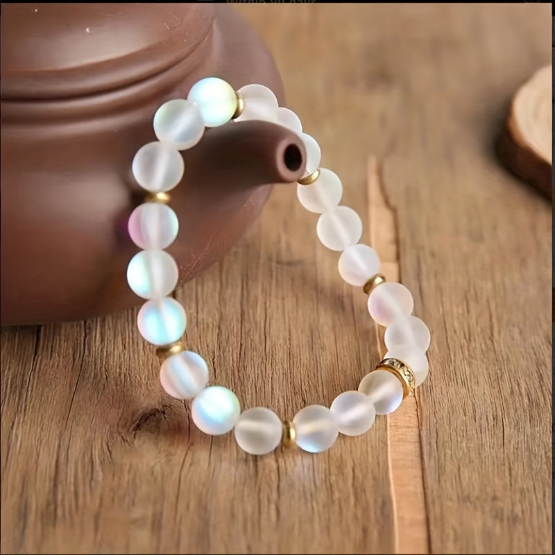 Confianza Pulsera de Perlas y Piedra de Luna