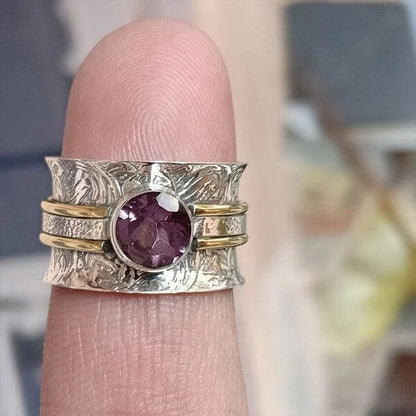 Anillo de Meditación en Cristal Bohemio