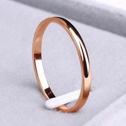 Anillo Simple en Dorado y Plateado