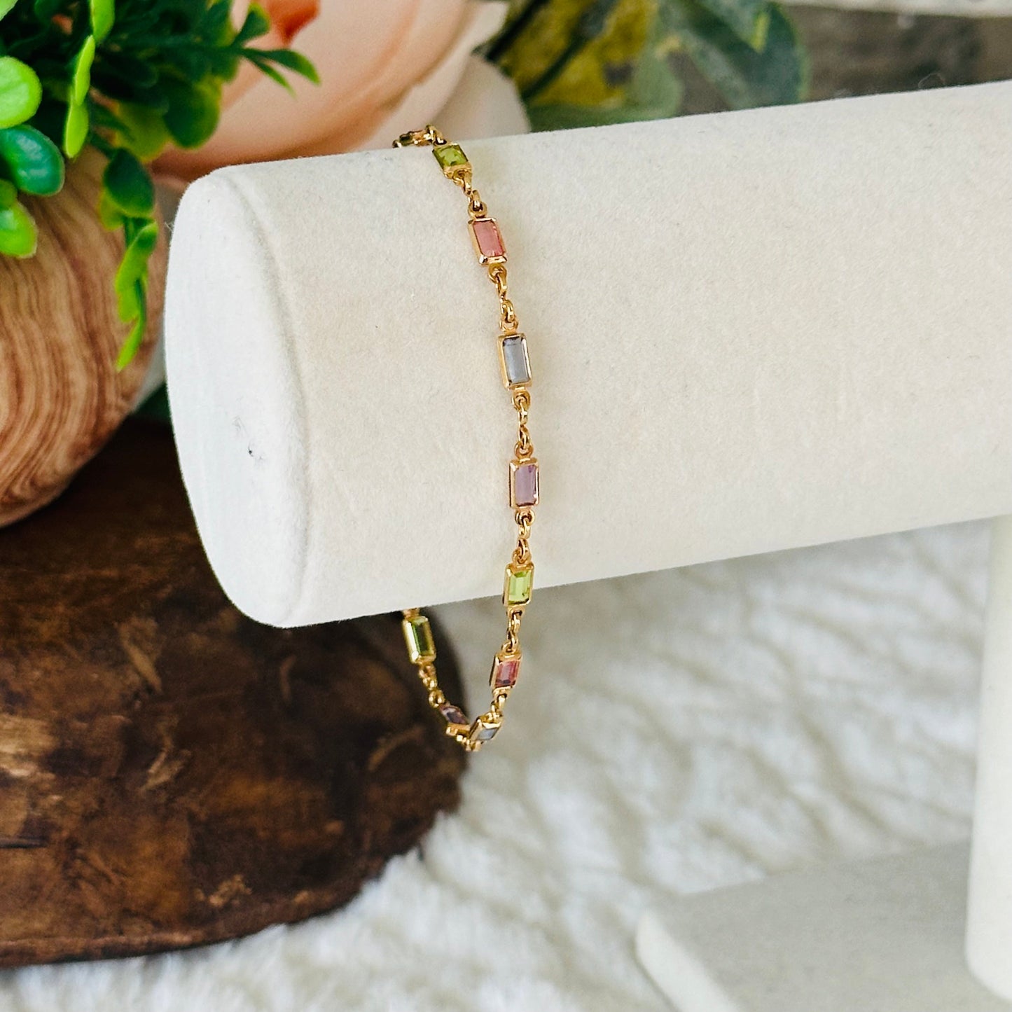 Pulsera Isabella con Piedras Multicolores