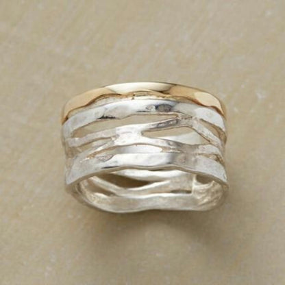 Anillo Oco Vintage en Oro y Plata
