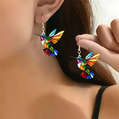 Lindo Collar con Colibrí y Pendientes de Regalo – Oferta por Tiempo Limitado