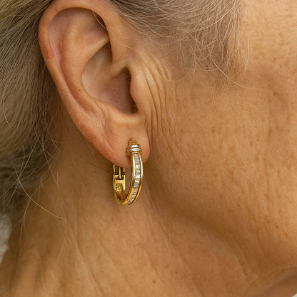 Pendientes Vintage de Oro y Diamante