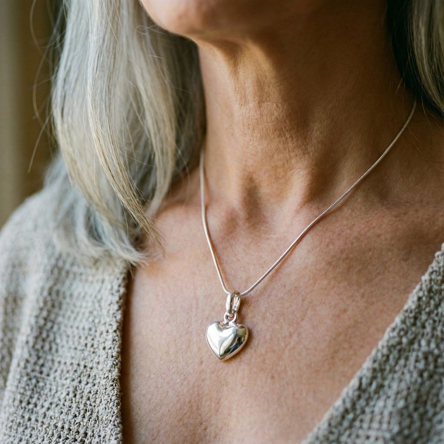 Colador Corazón de Plata