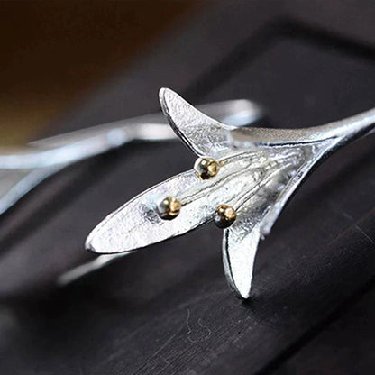 Pendientes de Flor en Plata