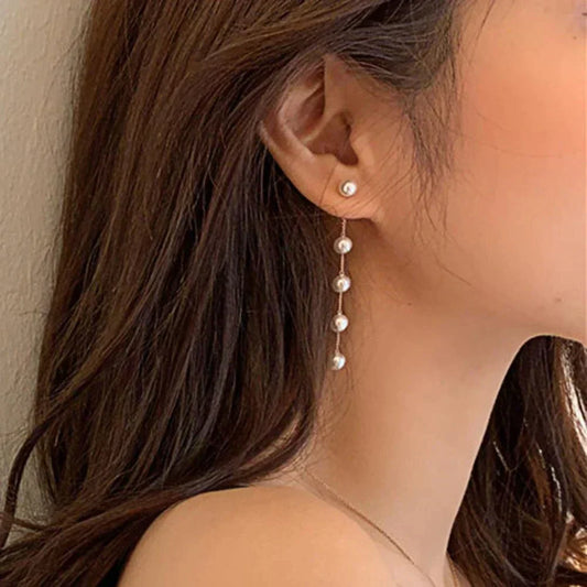 Pendientes con Colgantes de Perlas