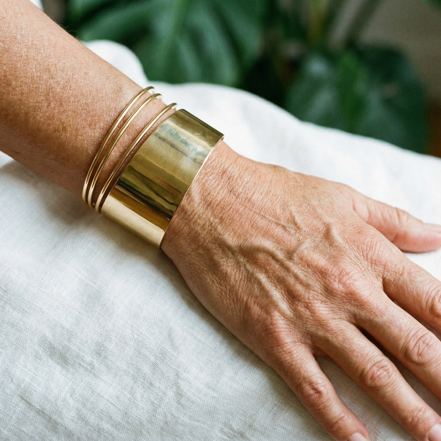 Pulsera Clásica Vintage en Oro