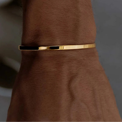 Pulsera de puño sencilla y lisa