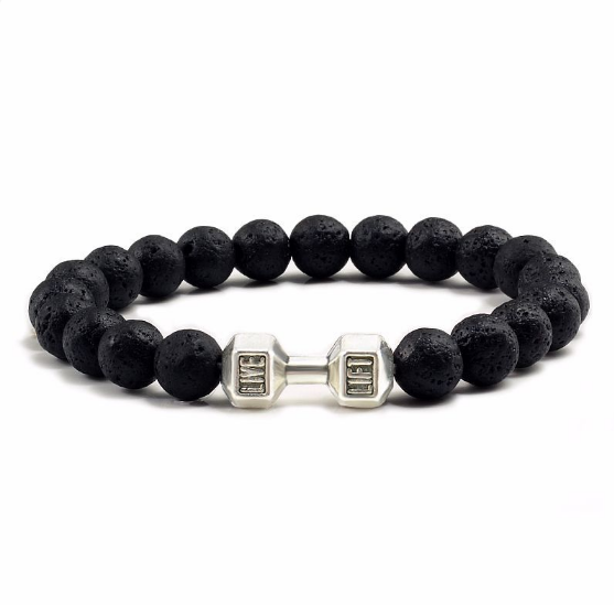 Pulsera de Aromaterapia con Piedras de Lava