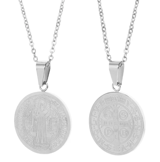 Collar con Colgante Redondo en Forma de O