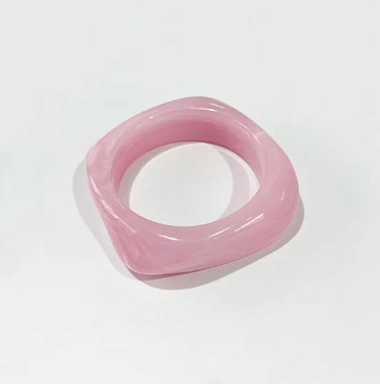 Pulsera Cuadrada Colorida en Acrílico