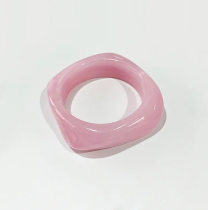 Pulsera Cuadrada Colorida en Acrílico