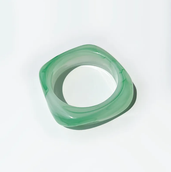 Pulsera Cuadrada Colorida en Acrílico