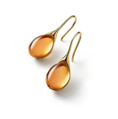 Pendientes de Ópalo Incrustado