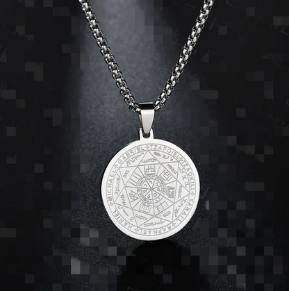 Colgante con Péndulo Tritone Ángel Seis Estrellas