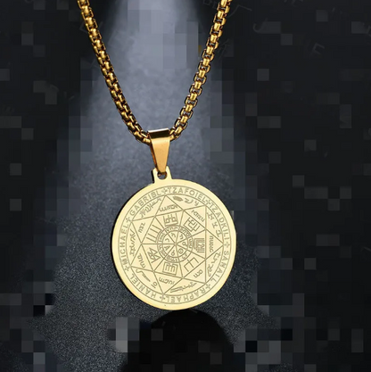 Colgante con Péndulo Tritone Ángel Seis Estrellas