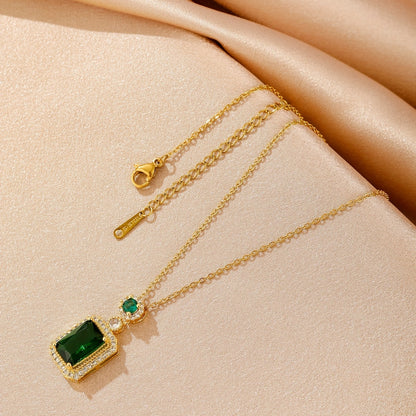 Colgante Greta con Piedra de Esmeralda