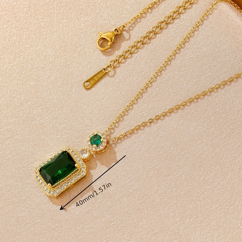 Colgante Greta con Piedra de Esmeralda