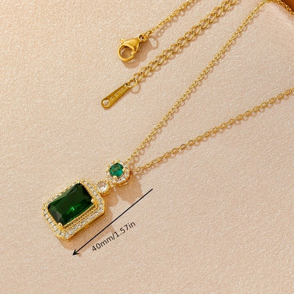 Colgante Greta con Piedra de Esmeralda