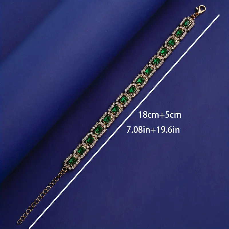 Elisa Esmeralda de Pulsera de Oro