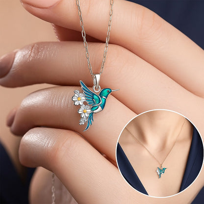 Bonito Collar con Colibrí y Pendientes de Regalo – Oferta por Tiempo Limitado