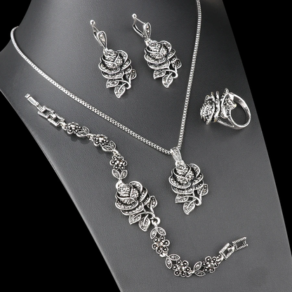 Conjunto Elegante de Plata con Circonita